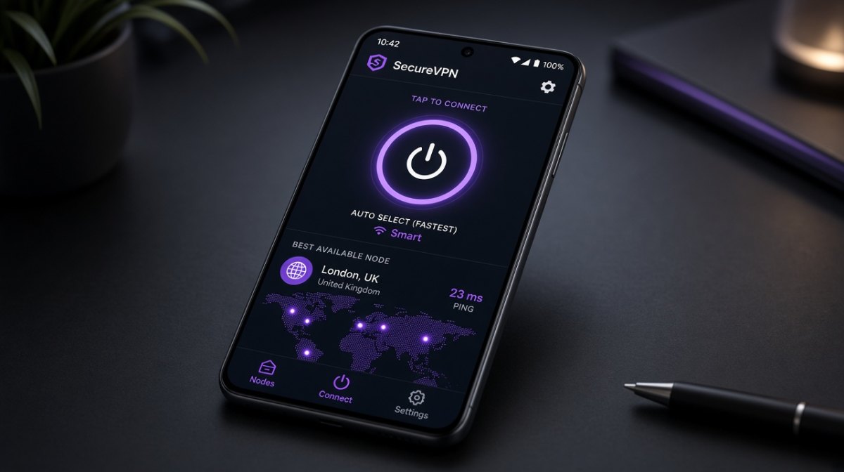 快连 APP 安装界面示意